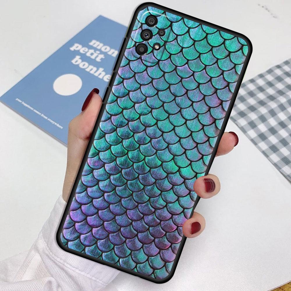 Case For Samsung Galaxy A52 A12 A51 A32 A21s A71 A53 A13 A32 A72 A31 A33 A22 A03 A41 Phone Cover Snake Skin Print