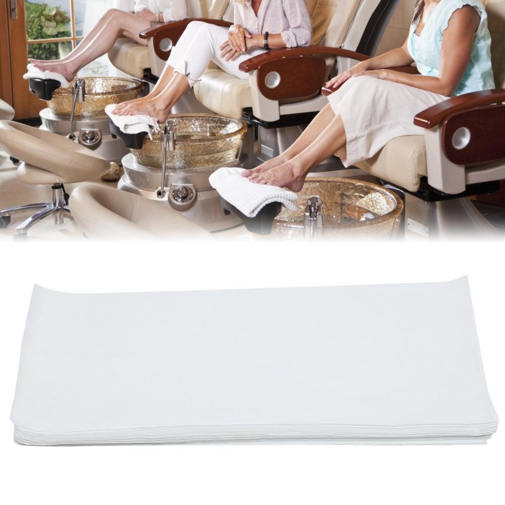 190 Stück Vlies Einweg Fußbad Handtuch Schönheitssalon Fuß-Spa Papierhandtuch Tussue