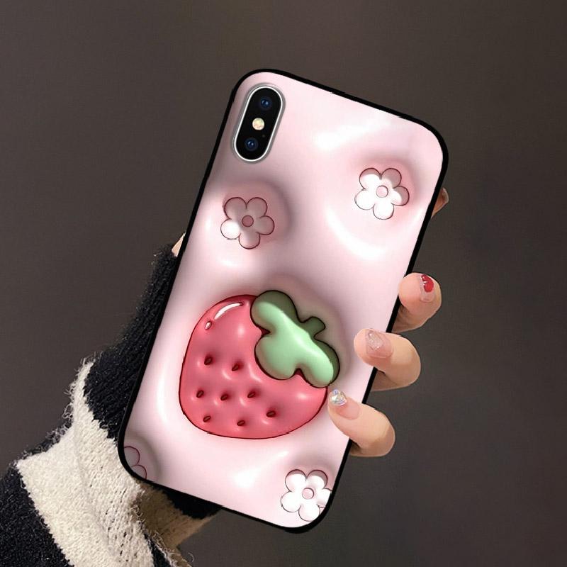 For Apple iPhone XS Case XS Max Soft TPU Silicon Phone Back Cover For iPhone X XR Fashion Color Printed Shockproof Housing Cases
