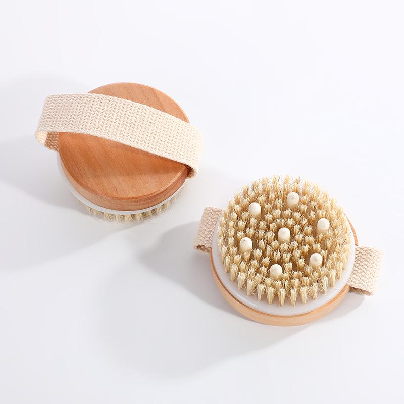 Cross-Border Bristle Massage Bath Brush - Handheld Round Body Brush