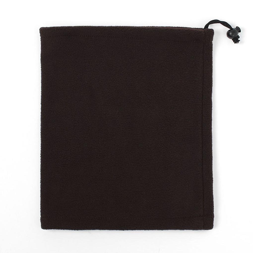 Winter Cold Weather Gear, Thermal Neck Warmer, Dark Brown