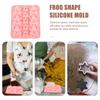 Cakes Lollipop Molds Frog Chocolate DIY Sweets Oatmeal Silicone Baking Candy Mould Pink