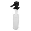 Sink Soap Dispenser Metal Square Pump Countertop Soap Dispenser with 350ml Refillable Bottle for