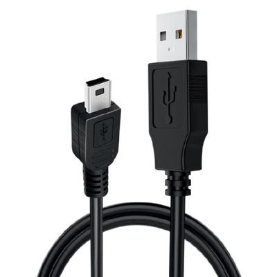 2.62ft Long USB To Mini USB Power Cable Wire Line with Trapezoid T Shape Connector for Quick Charging and Data Sync