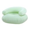 Aufblasbarer Loungesessel Liegestuhl Sofa U-förmig Aufblasbar PVC Beflockung Tragbare Couch für Zuhause Büro Balkon Boden