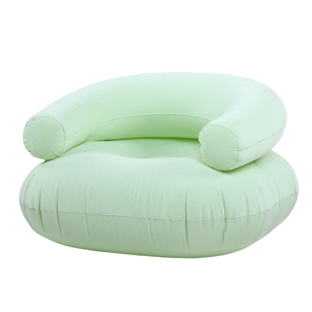 Aufblasbarer Loungesessel Liegestuhl Sofa U-förmig Aufblasbar PVC Beflockung Tragbare Couch für Zuhause Büro Balkon Boden