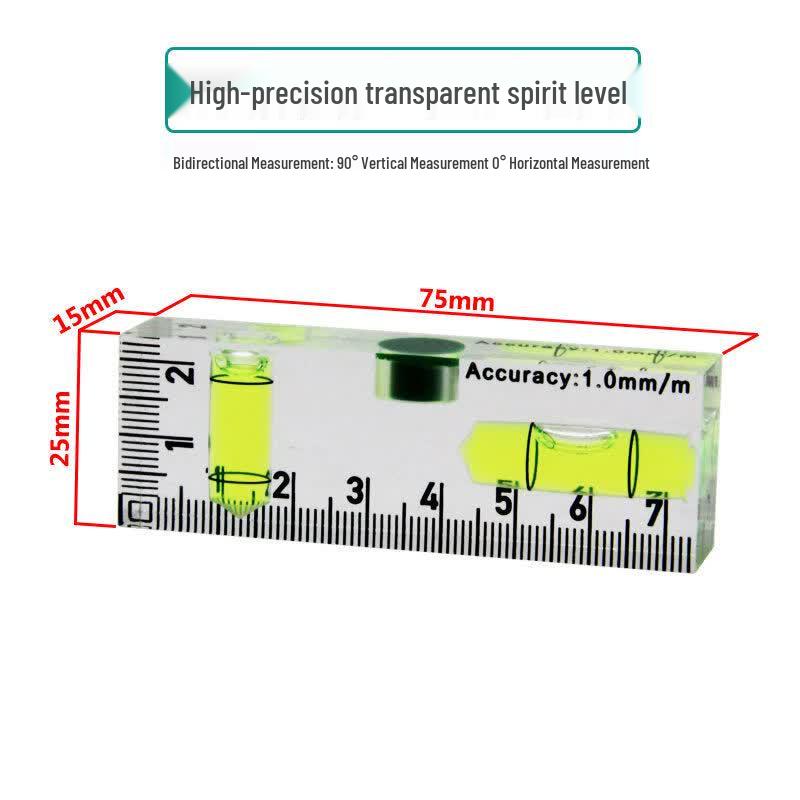 Jundingying 75mm T-Type Magnetic Spirit Level