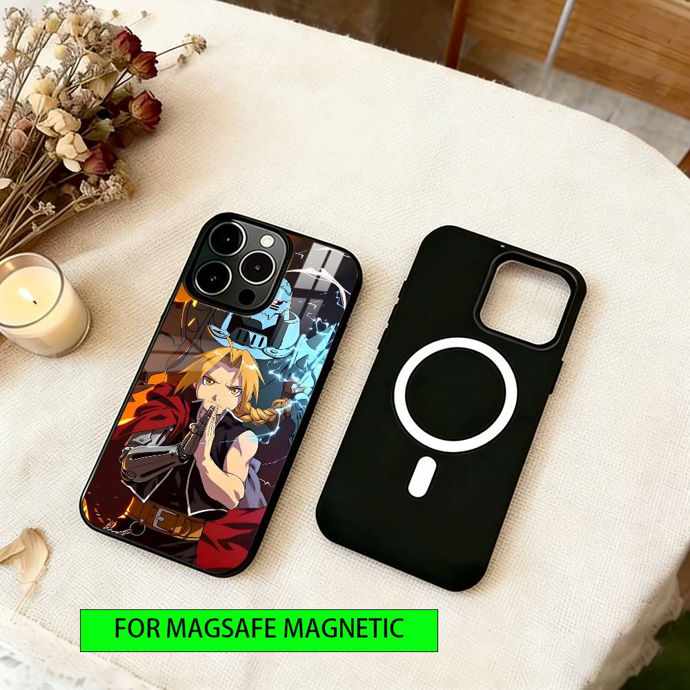 

Fullmetal Alchemist Phone Case For iPhone17,16,15,14,13,12,11 Plus,Pro Magnetic For Magsafe Wireless Charging iPhone11Pro