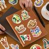 50 Pieces of Aesthetic Stickers, Ethnic Style Waterproof Wall Art for DIY Luggage, Water Cup, Notebook and More.