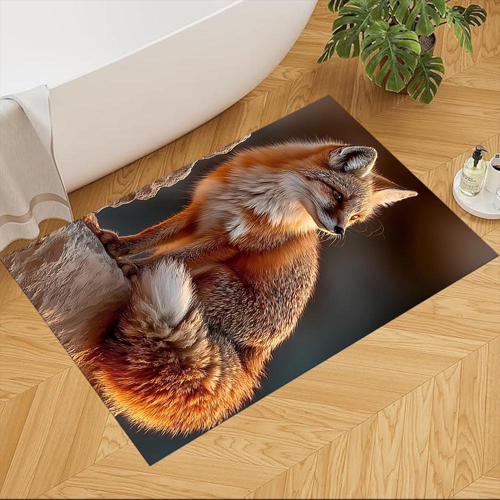 

Mythical Fox In Cherry Blossom Non-Slip Home Carpet Design for Office Decor Living Room Bedroom Gift 40cmx60cm