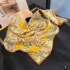 Summer New Fashion Foreign Style Decorative Silk Scarf Women Seaside Vacation Beach Sun Protection Silk Scarf Neck Scarf Scarf Women