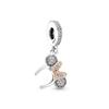 Copper Metal Moon, Kettle Bead Component Cat, Girl Pendant Bead Component Ideal Designed For European Authentic Original Bracelet High Quality Fine