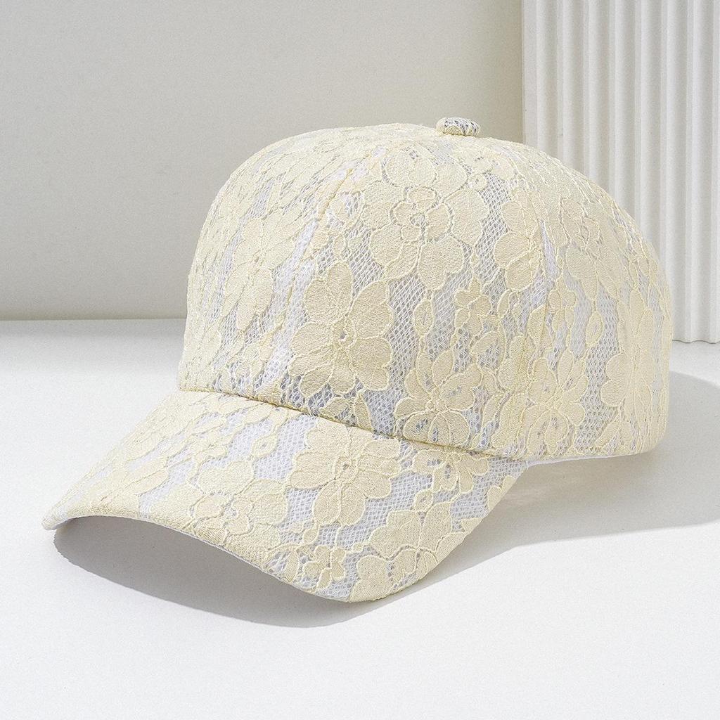 Women's Lace Flower Duckbill Baseball Cap