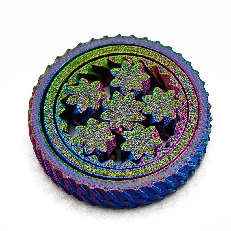 3D Printed Rotating Ball Toy O-Shaped Universal Fingertip Gyroscope Gravity Rotation Anxiety Relief Decompression