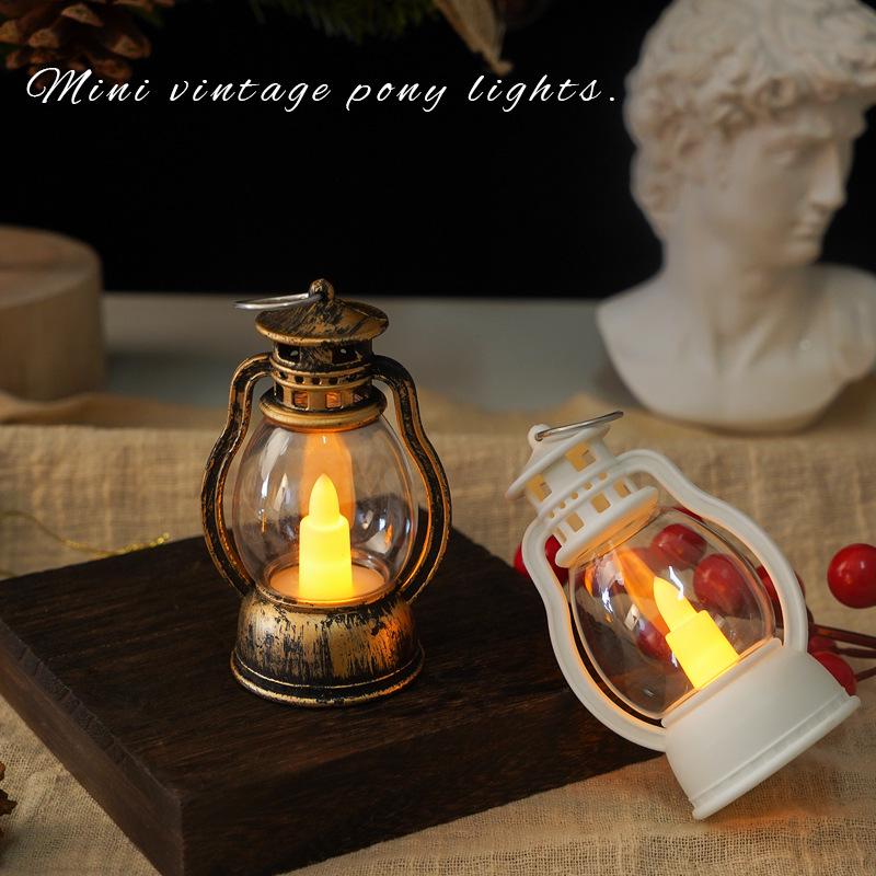 Retro Mini Pony LED Kerzenlicht Dekoration - Geburtstagsgeschenk & Kleine Ornament Atmosphäre Requisite