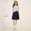 Chuyu Women's French Style Striped Polo Long Sleeve T-shirt