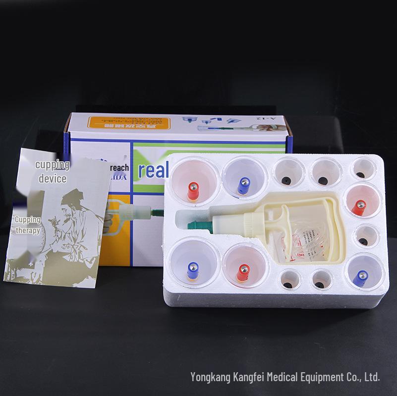 12-Can Home Vacuum Cupping Set for Meridian and Moxibustion Therapy