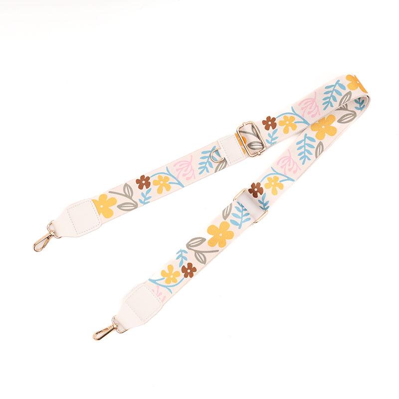 Wide Strap Adjustable Bag Accessories Single Shoulder Crossbody Women's Bag Long Shoulder Strap Ethnic Style Color Bag Strap