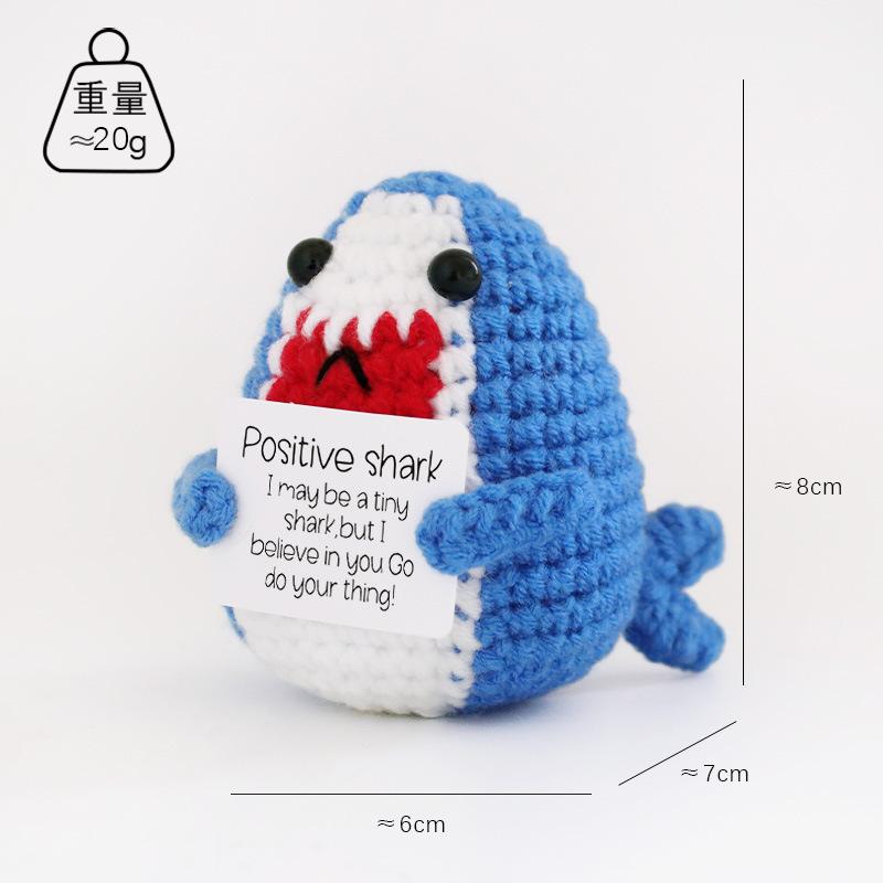 Cute Handwoven Doll Emotional Support Crochet Doll Knitted Mini Animal Lovely Gift  Desk Accessories