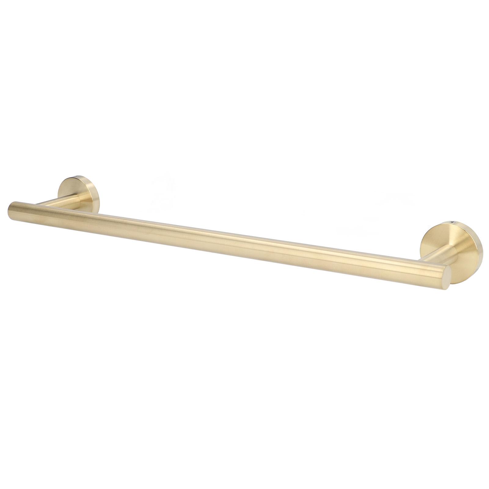 

Gold Towel Bar Approx 17.7in 304 Stainless Steel 11lbs Maximum Load Rustproof Corrosion Resistant Bathroom Towel Bar