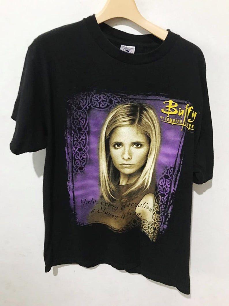 Remake Buffy The Vampire Slayer Shirt Retro style Black T-shirt Unisex NH20153 XXL