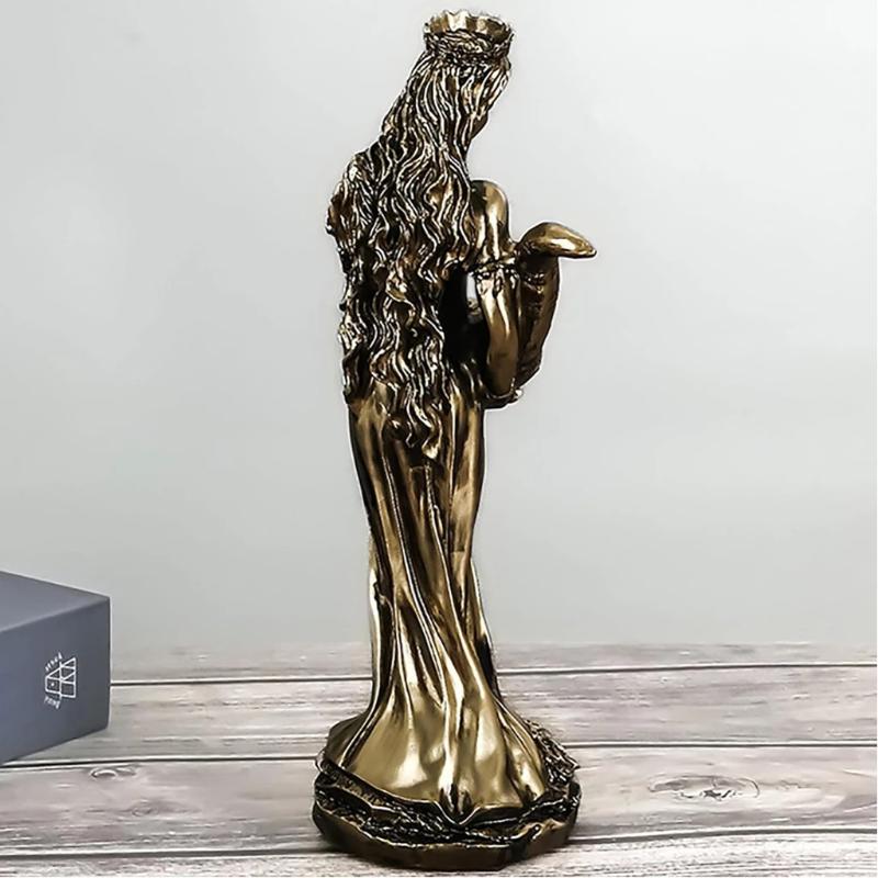 Tyche Heykeli Antik Yunan Zenginlik Tanrıçası Heykeli Heykel Açılış Hediyesi Yazar Kasa Ofis Şanslı Dekorasyon Bereket Süsleri
