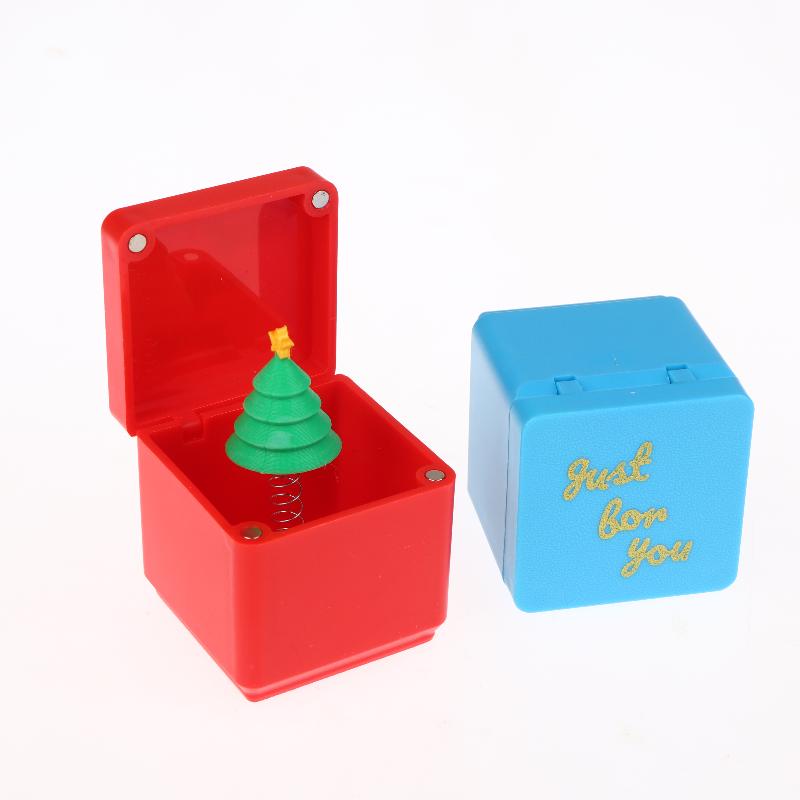 Christmas Surprise Box Prank Middle Finger Gift Box Prank Toys Creative Desk Pop Up Surprise Present Case Xmas Gifts