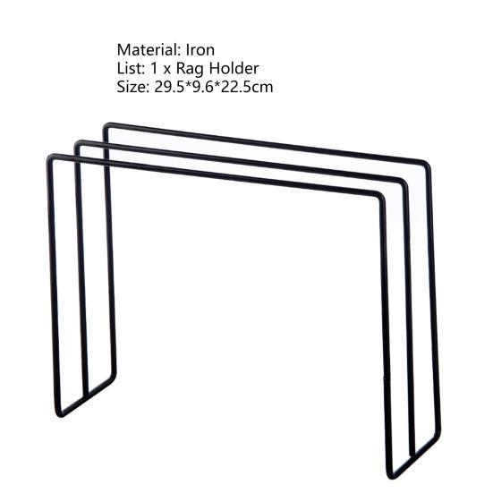 Geschirrtuchhalter Rutschfester, lüftender Handtuchhalter aus Eisen mit drei Stangen