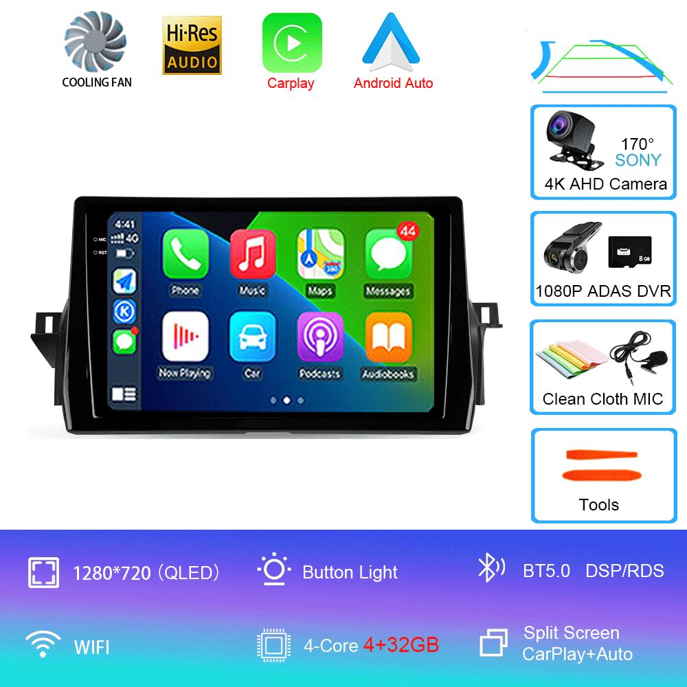 Car Radio Android 14 Carplay Auto For Toyota Camry VIII 8 XV70 2020-2021 Multimedia Video Player Navigation GPS Stereo Head Unit