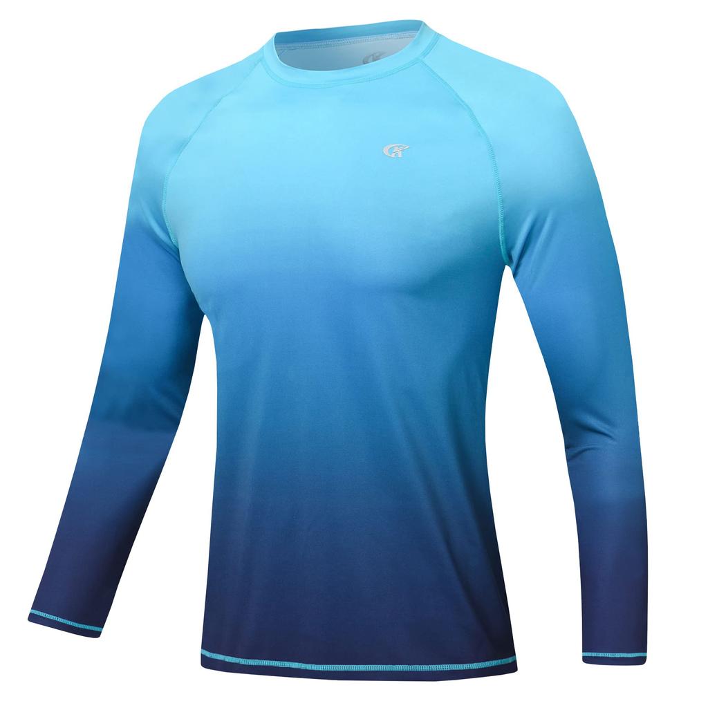 Rashguard for Long Cool to the UV Quick Sunburn Prevention [Hyzhwl] Men, Sleeve, Swimwear, T-Shirt, UPF50+, Touch, Protection, Amphibious, Drying,