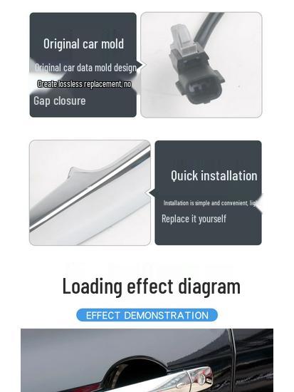 Compatible with 08-12 New Teana and New Sylphy Car Door External Pull Handle for Front and Rear Doors.