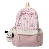 Schoolbag Korean Version of High-value Backpack for Women's Simple and Versatile Large-capacity Mori Sweet Junior High School Students Lightweight 