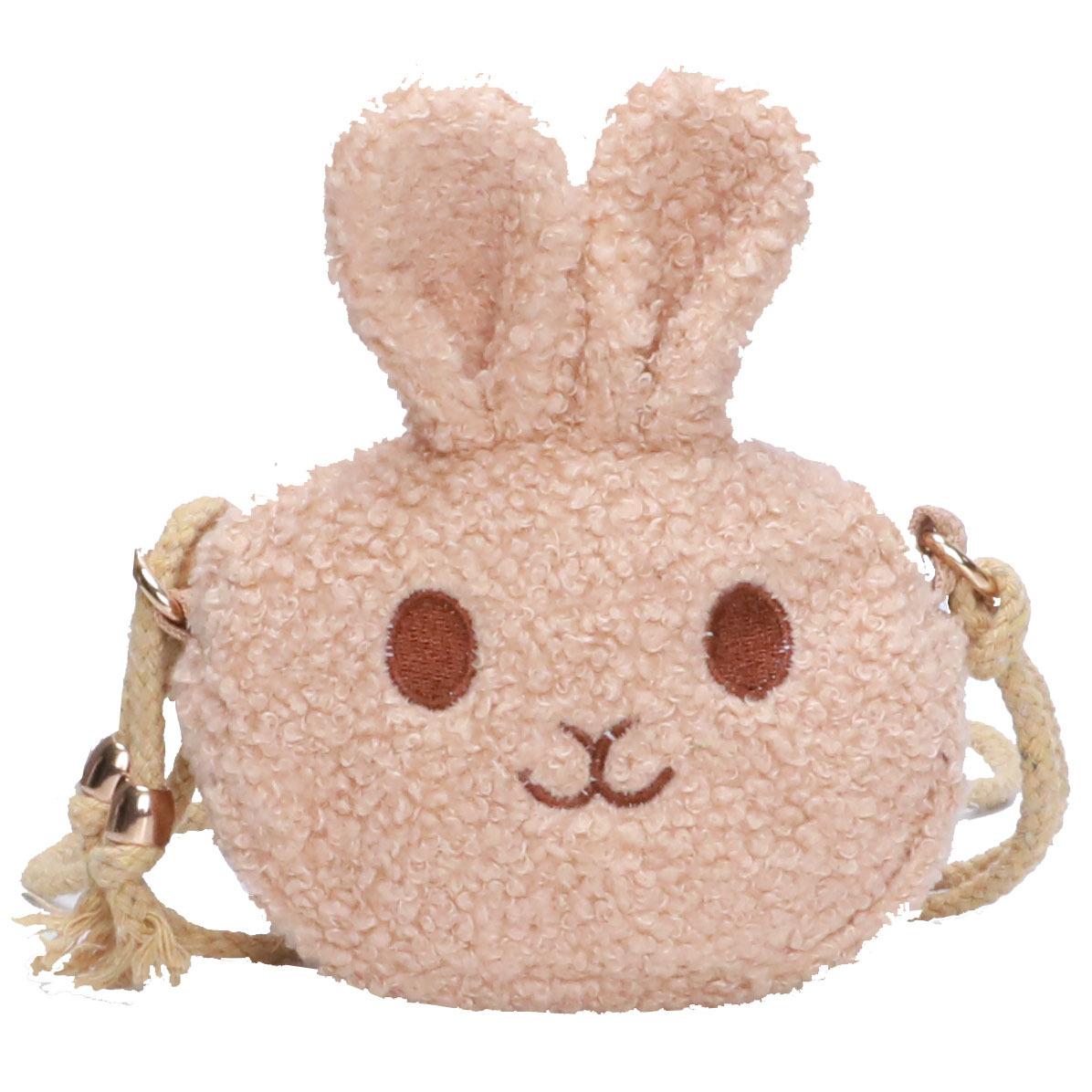 

Корейская версия детских сумок, симпатичные сумки-мессенджеры с мультяшным плюшевым кроликом, модные маленькие рюкзаки для девочек хаки