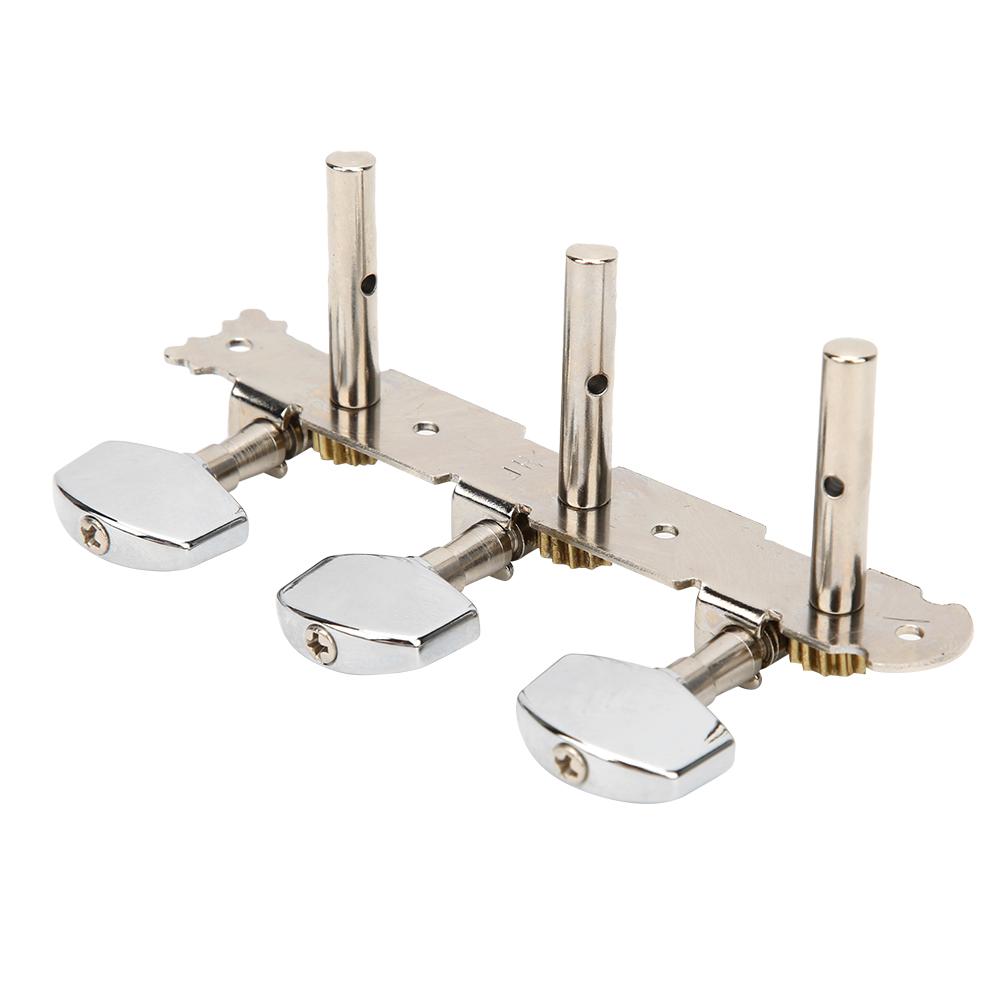 Classical Guitar Tuning Pegs String Tuners 3 Machine Heads Chrome Plated