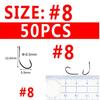50/25PCS Multiple Purpose High Carbon Steel Fish Hook Nmyph Fly Sabiki Rig Hook Carp Fishing Hook Saltwater Jig Lure Hooks