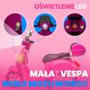 Ride-on Toy for a Child Vespa Scooter Battery-Powered With a Trunk Fuchsia Sun Baby