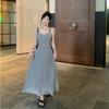 Trendy 2025 Summer Striped Backless Camisole Dress for Women