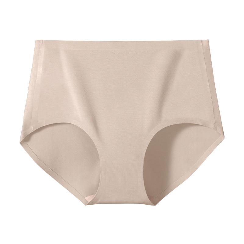 Jednodílné spodní prádlo s vysokým pasem bez stop, antibakteriální a prodyšné spodní prádlo Dámské módní kalhotky