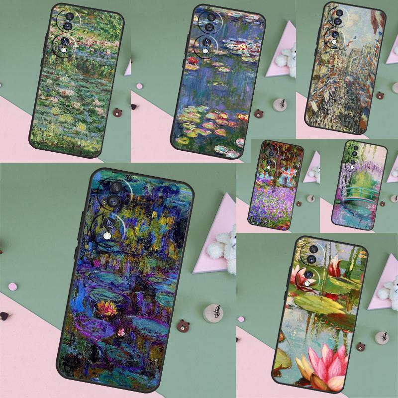 Monet Oil Painting Case For Honor Magic 8 6 7 Pro Honor Win RT X8b X8c X9a X9b X9c X9d 70 90 200 400 Lite Cover
