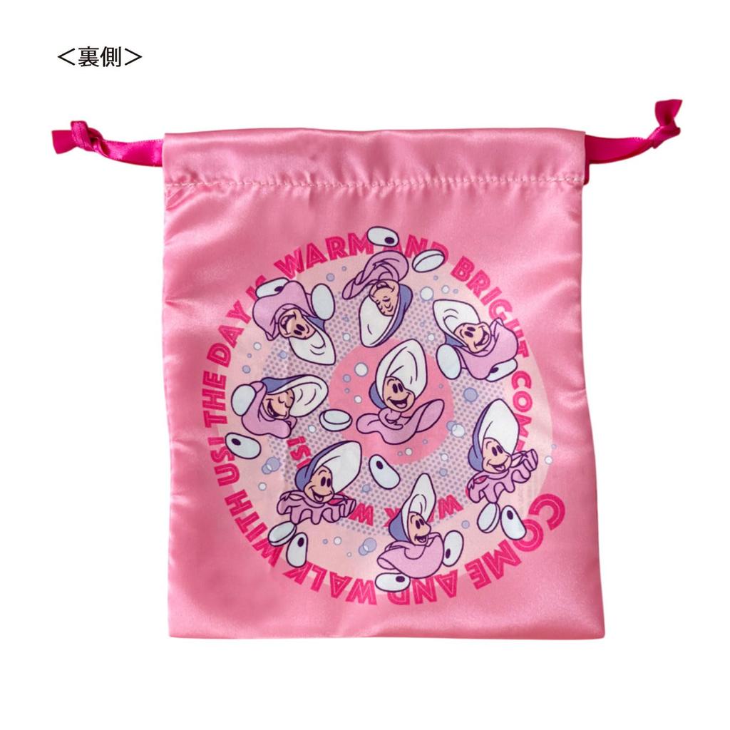 Small Planet Disney Ribbon Drawstring Bag Alice In Wonderland/Young Oysters/Step