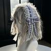 Fashion Lolitas Headbands Soft Durability Lolitas Lace Bows Hair Band With Music Notes for Costume Event