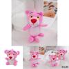 Cute Pink Panther Plush Toy Keychain Adorable Mini Stuffed Animal Doll For Girls