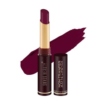 Swiss Beauty Transferfester Matter Lippenstift - Murphy Brown, 2g,