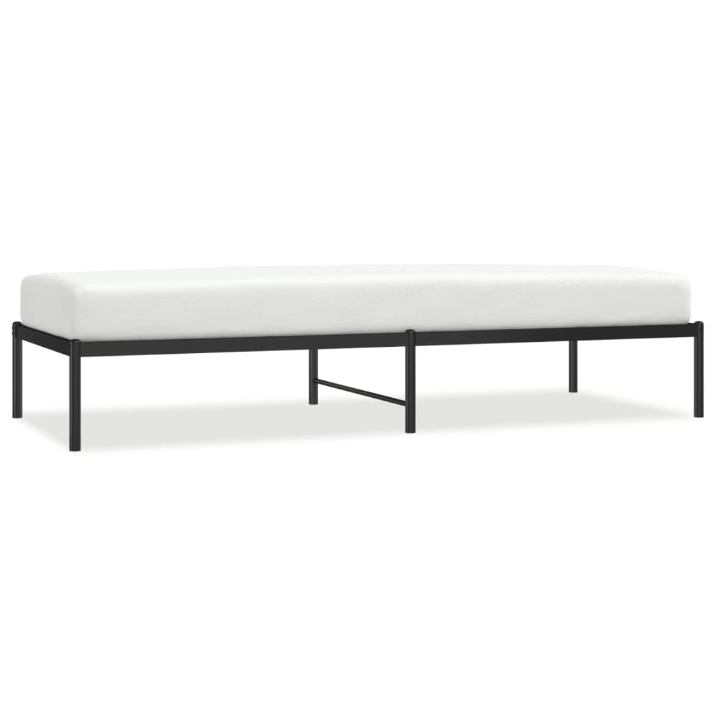 Metallbettgestell Schwarz 80 x 200 cm