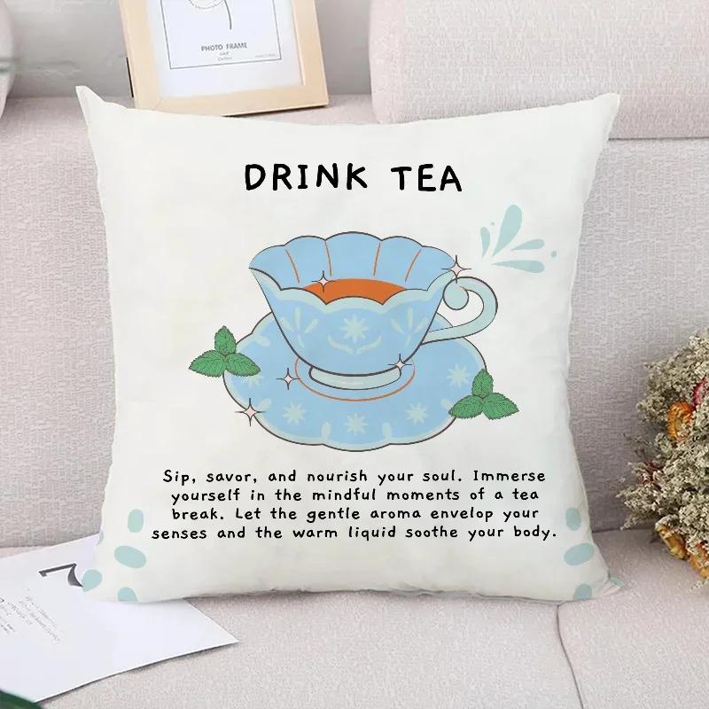 Coffee Cushion Cover  Throw Pillow Covers Decorative Short Plush Pillowcase  Pillowcases for Pillows Twin Size Bedding