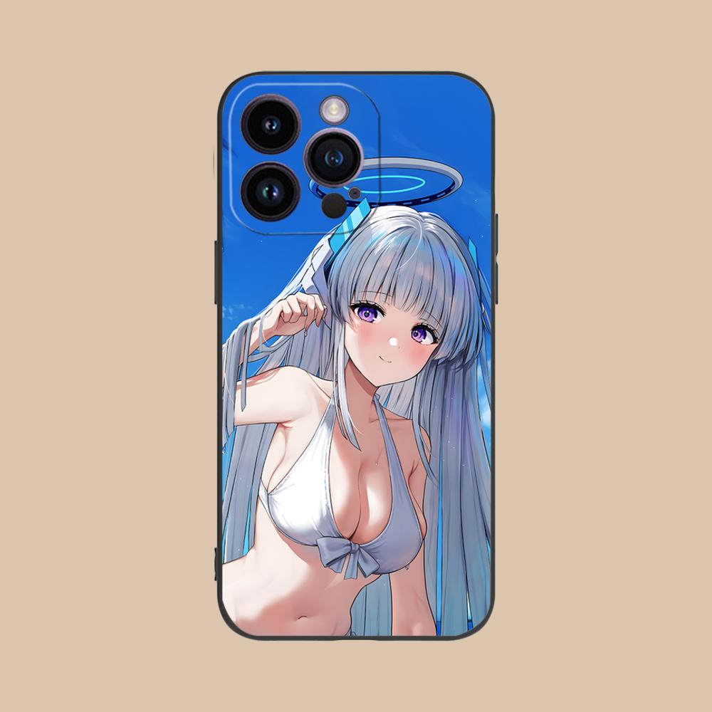 Blue Archive Ushio Noa Matte Mobile Phone Case for iPhone 17 16 Protective Phone Case*Durable Heavy Duty Case Air Mini Colorful iPhone17