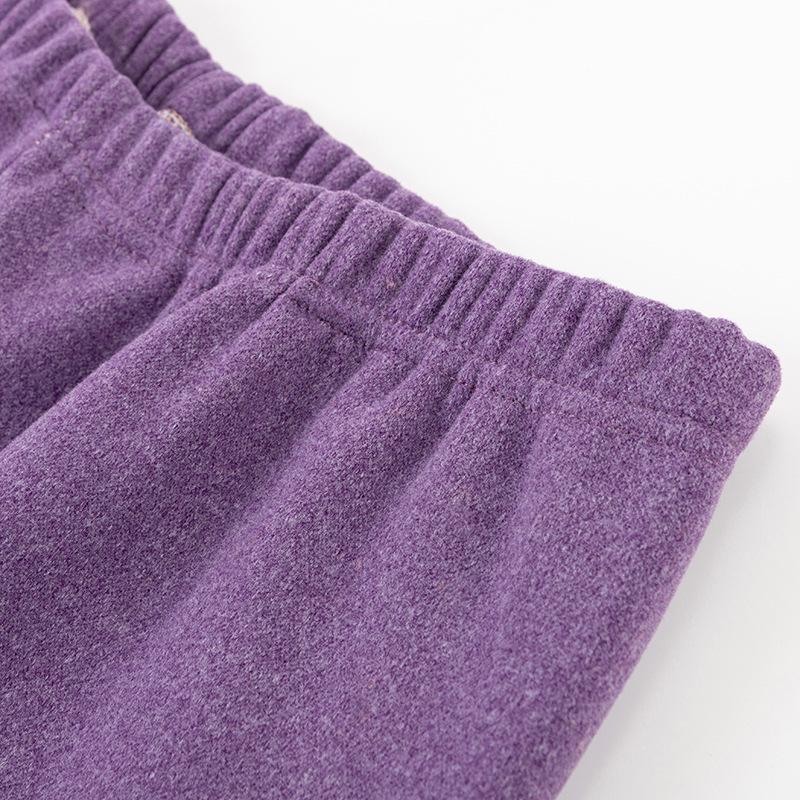 Elderly Women's Fleece-Lined Winter Underwear Set - Warm Pajamas & Cardigan