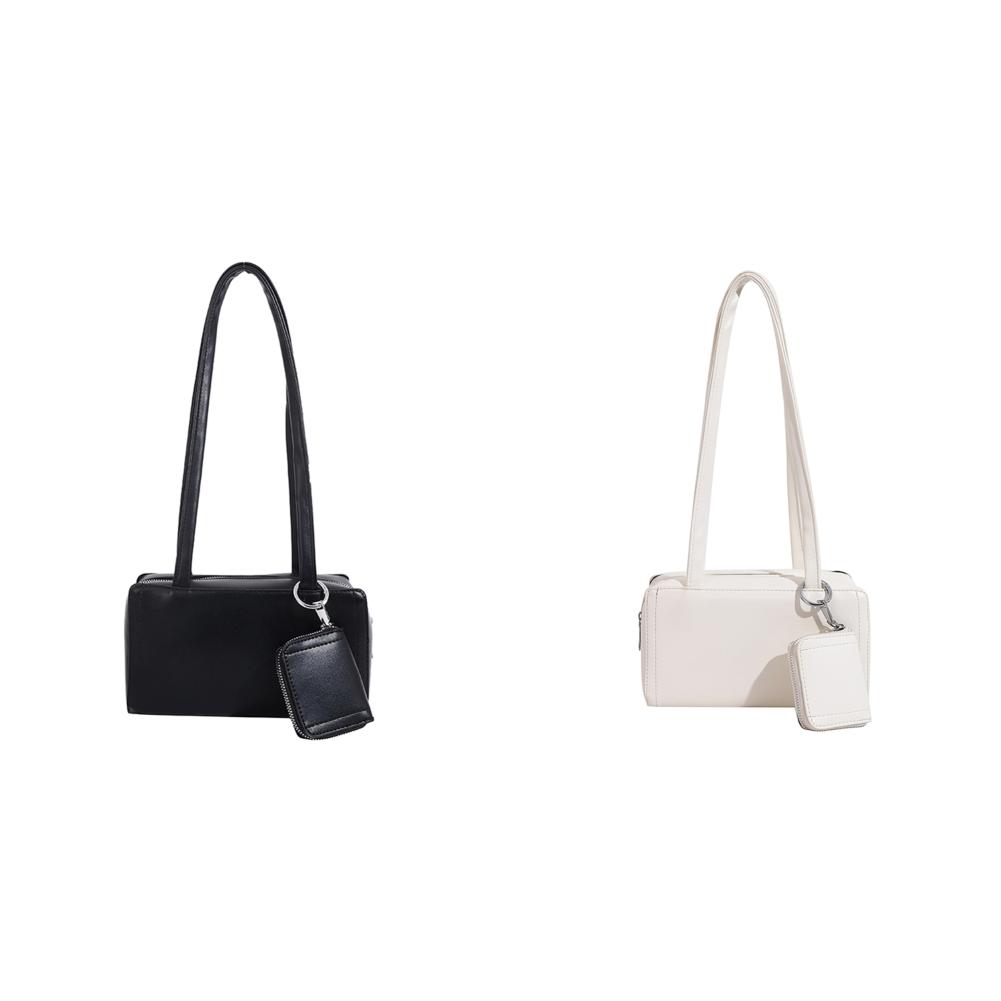 

5# Женская сумка через плечо из искусственной кожи, большая вместимость, повседневная сумка с набором кошельков (черный)