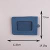 Fashion Canvas ID Badge Card Holder Card Storage Solid Color Card Holder Case Multi-Functional Credit Card Holder Work ID