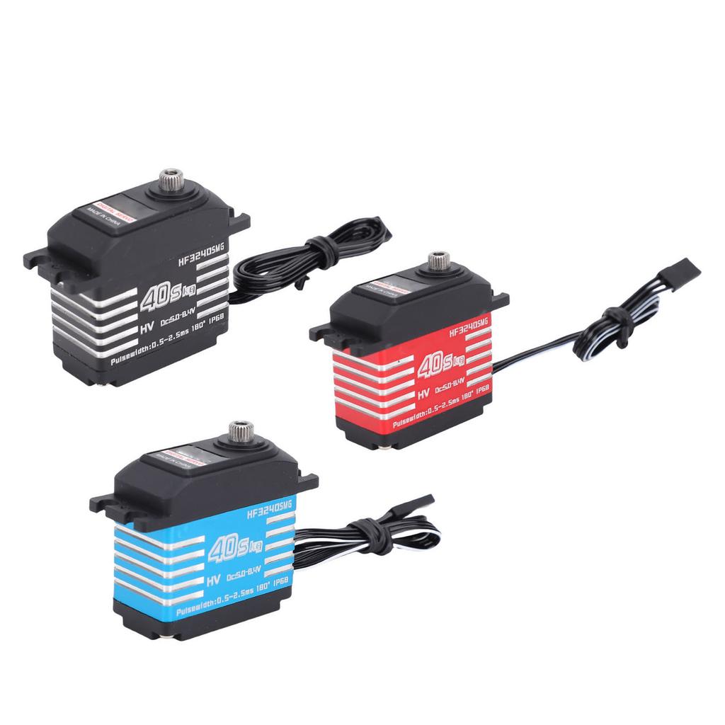 RC Digital Servo Motor IP68 Water Proof Metal Gear High Torsion with 25T Servo Horn for 1/12 1/10 1/